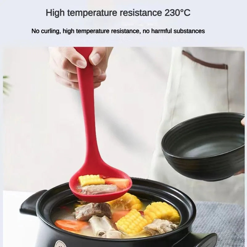 Food Grade Silicone Soup Spoon – Non-Stick & Heat Resistant