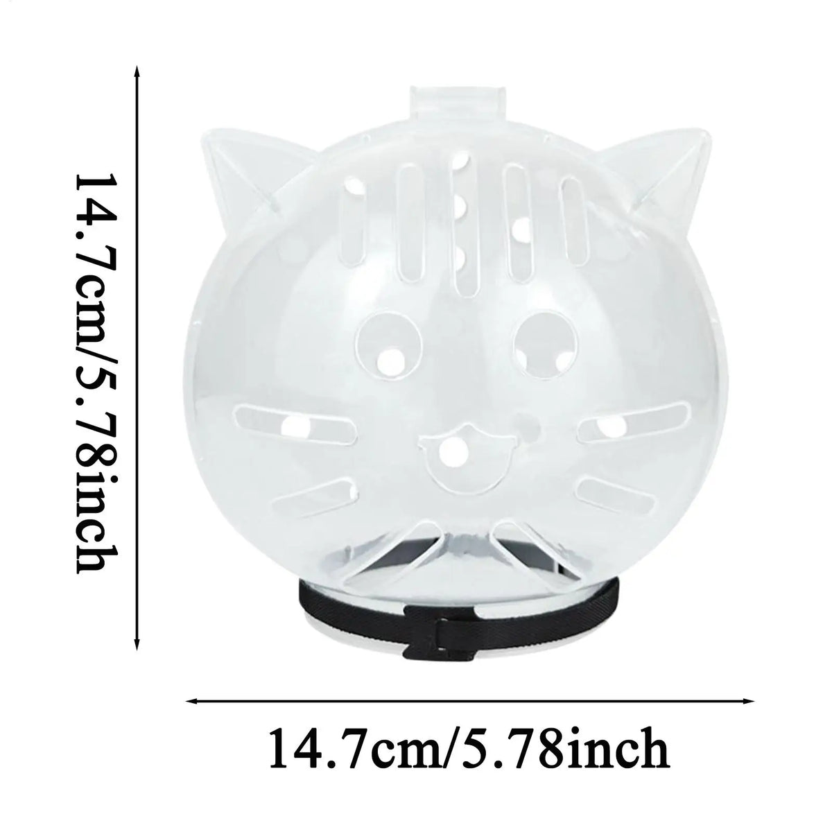 Cat Hood Bubble Muzzle Transparent Breathable Face Cover Small Dogs