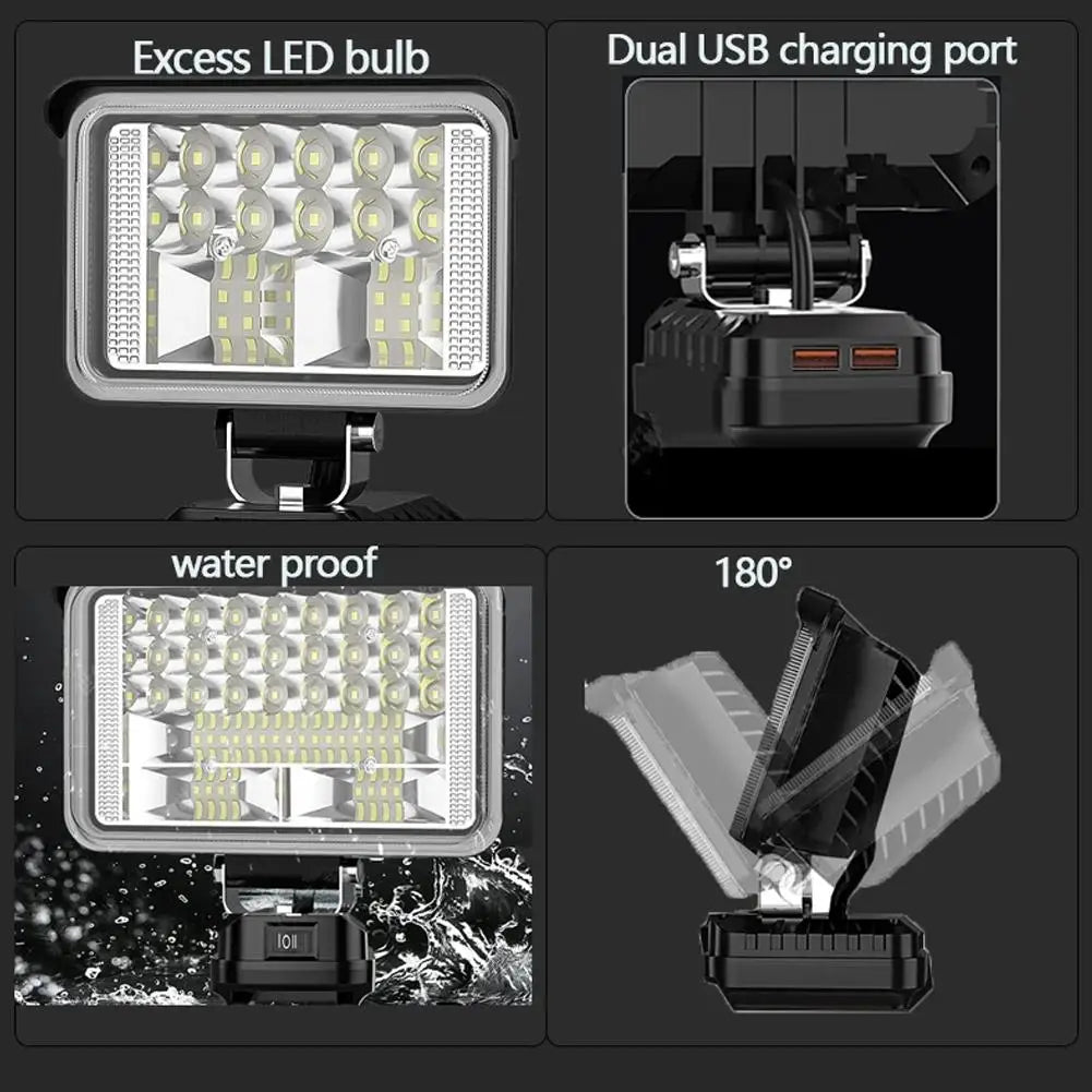LED Work Light for Makita 18V Battery | Spotlight & Floodlight