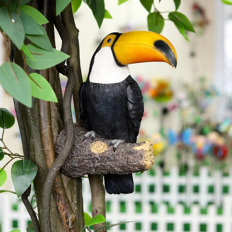Toucan Bird Figurine – Resin Tree Hugger Garden Ornament