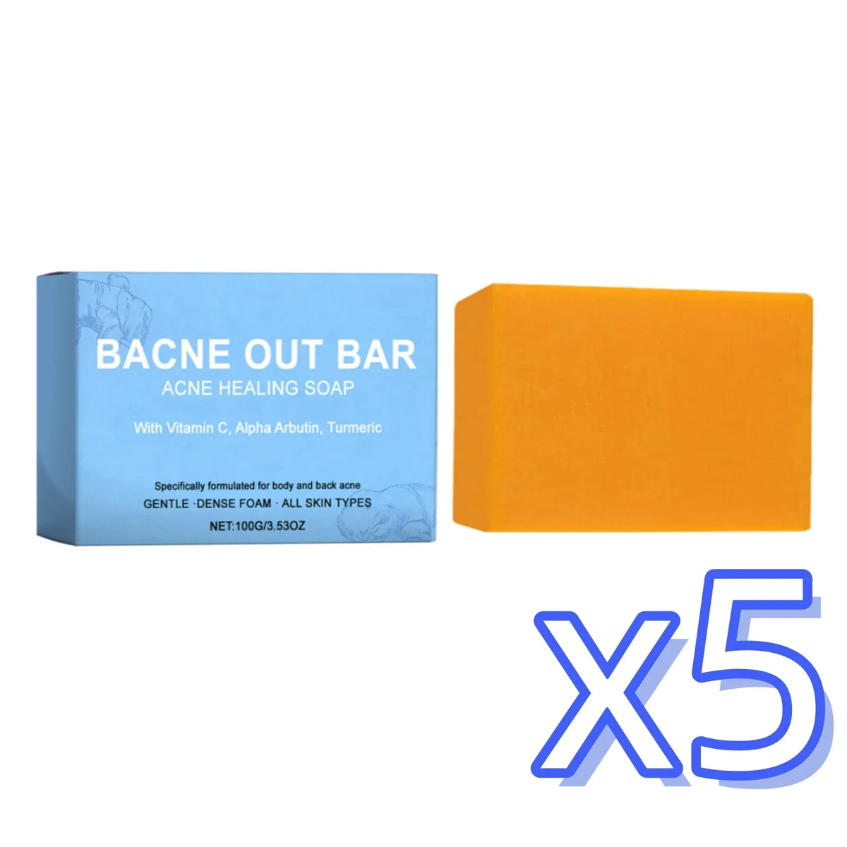 Turmeric Cleansing Soap – Acne, Exfoliating Body Bar 100g