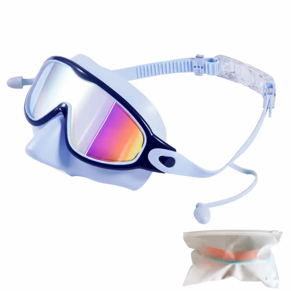 Women's Wide View Swim Goggles – UV &amp; Anti-Fog Large Frame