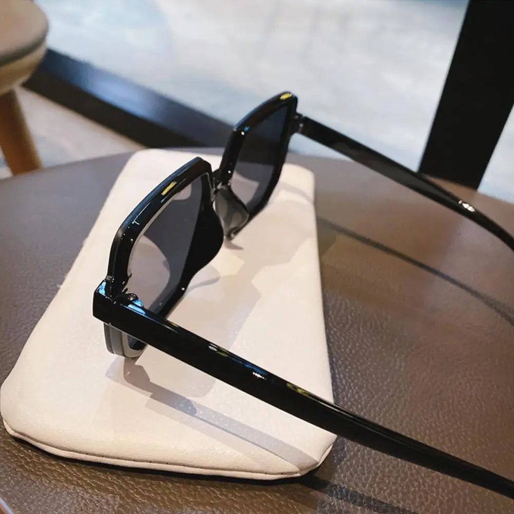 Oversized Square Rimless Sunglasses UV400 – Unisex Vintage