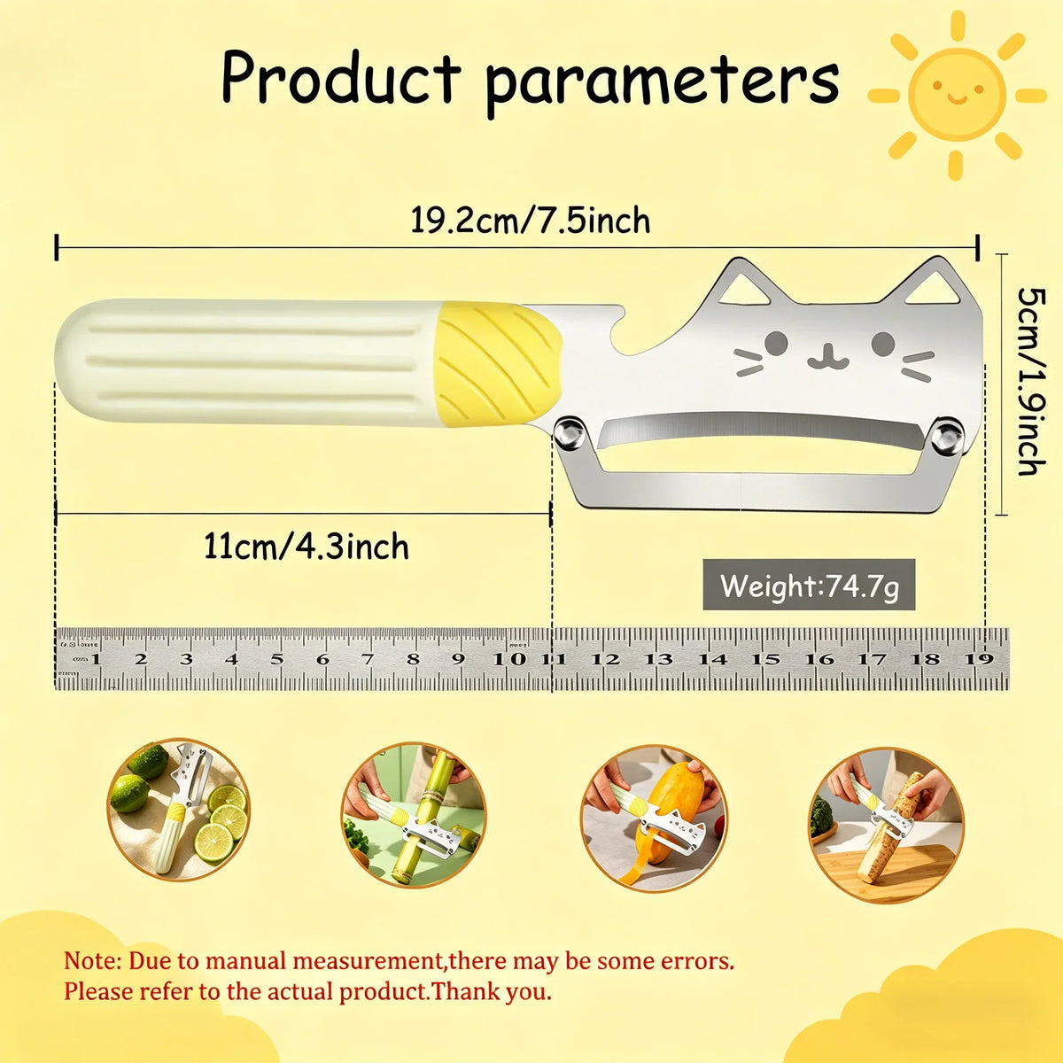 Stainless Steel Vegetable & Potato Peeler | Sharp Paring Tool