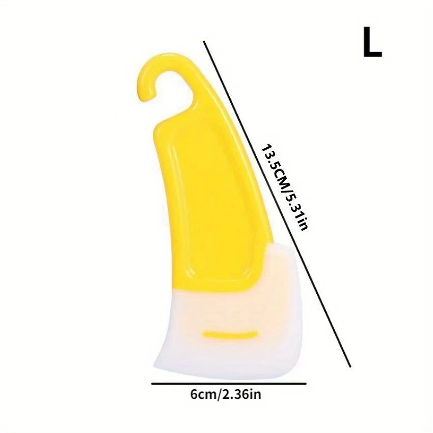 Silicone Pan Scraper Dish Cleaning Spatula Non Stick Kitchen Rubber