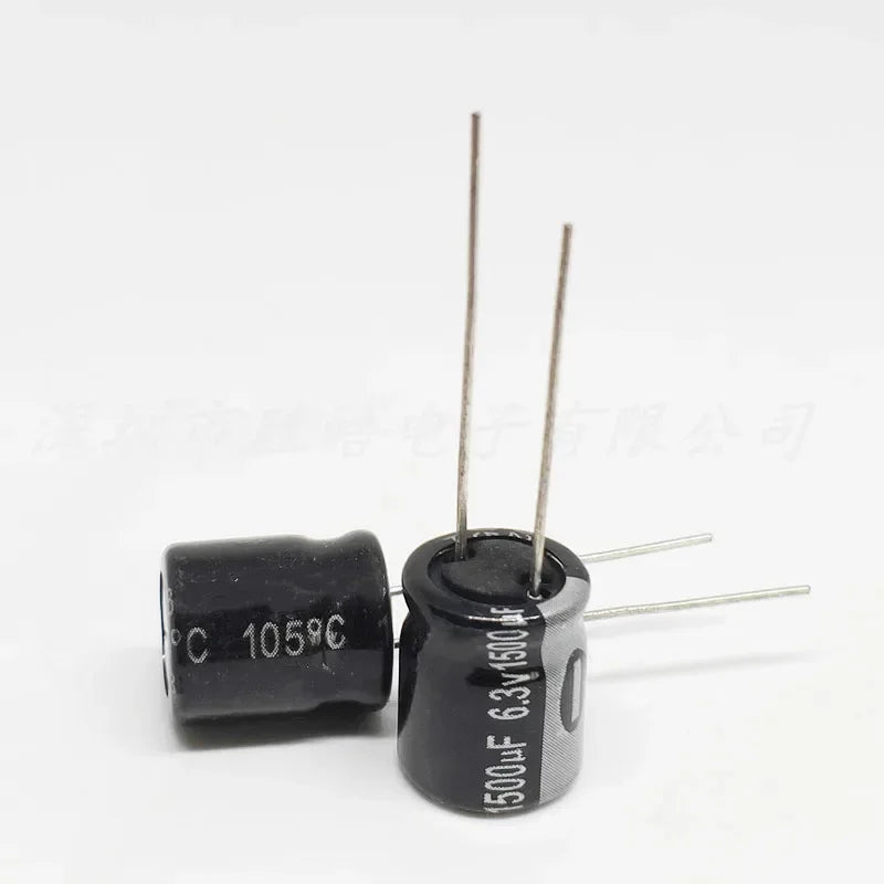 NioCen 6.3V 1500µF Audio Electrolytic Capacitors 8x20mm 30-50 PCS