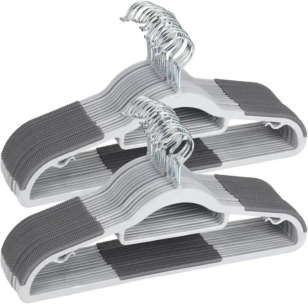 10-Pack Slim Clothes Hangers with Anti-Slip Pads | Space Saving