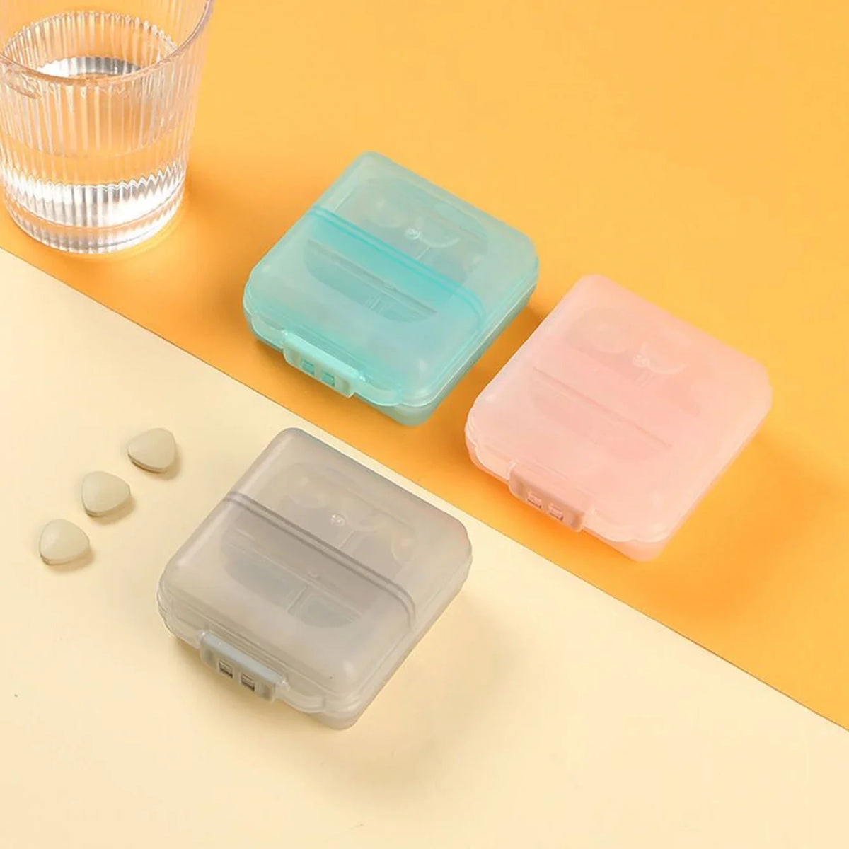 Portable Double-layer Buckle Packaging Sealing 6-cell Drug