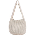 Women's Large Crochet Tote Bag – Hollow Woven Shoulder Handbag