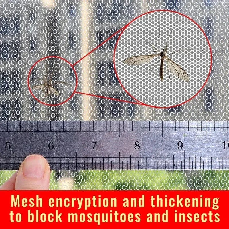 Self-Adhesive Polyester Mosquito Net Window Screen | Hook & Loop