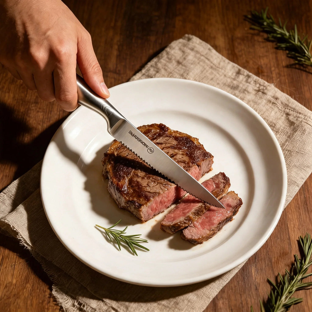 Stainless Steel Steak Knife Set – 1/4/6/8 Piece Serrated