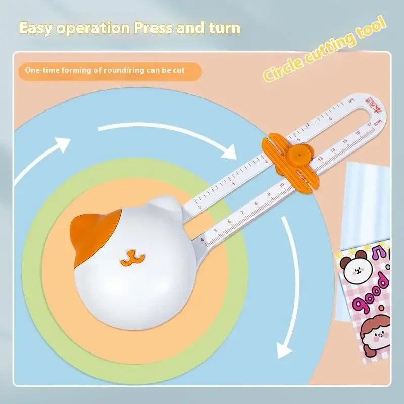 360° Circle Cutter – Precision Paper Trimmer for DIY Crafts