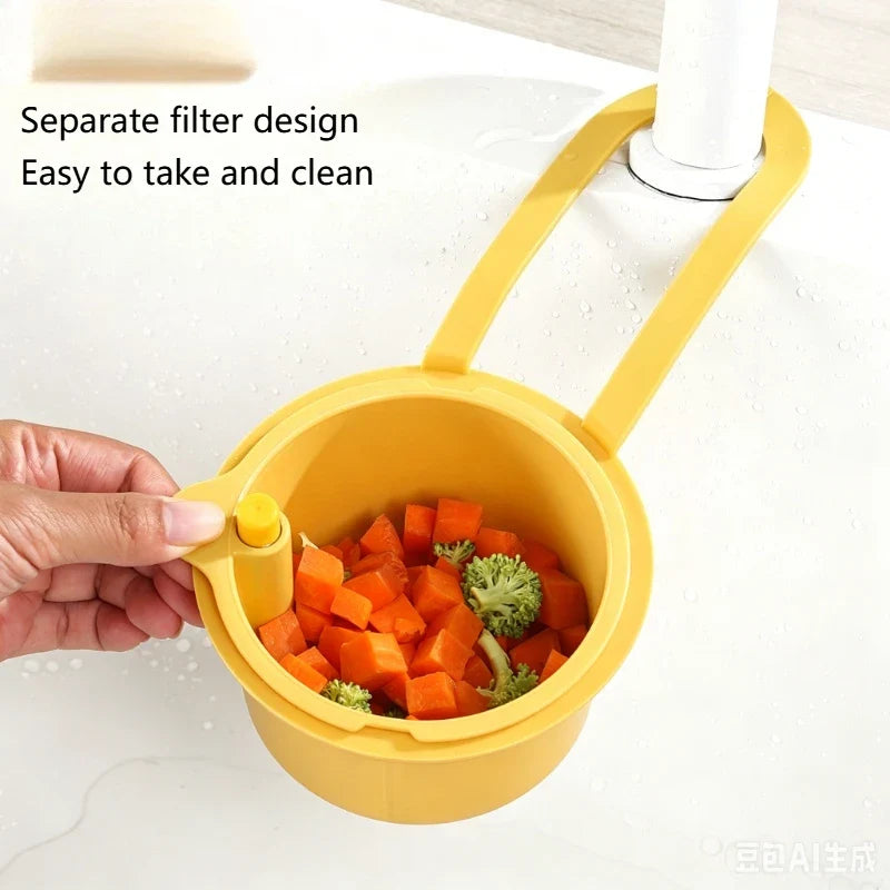 3-Pack Push-Type Self-Cleaning Sink Strainer Basket Drain