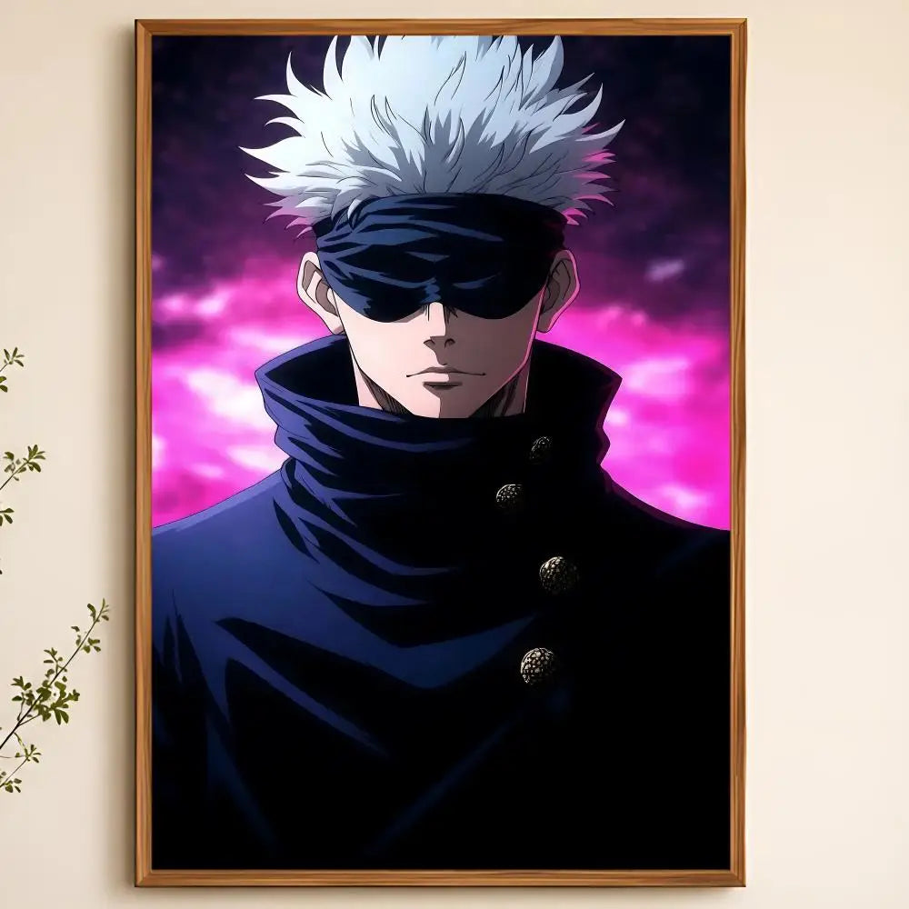 Gojo Satoru Anime Poster – Self-Adhesive Waterproof Wall Art