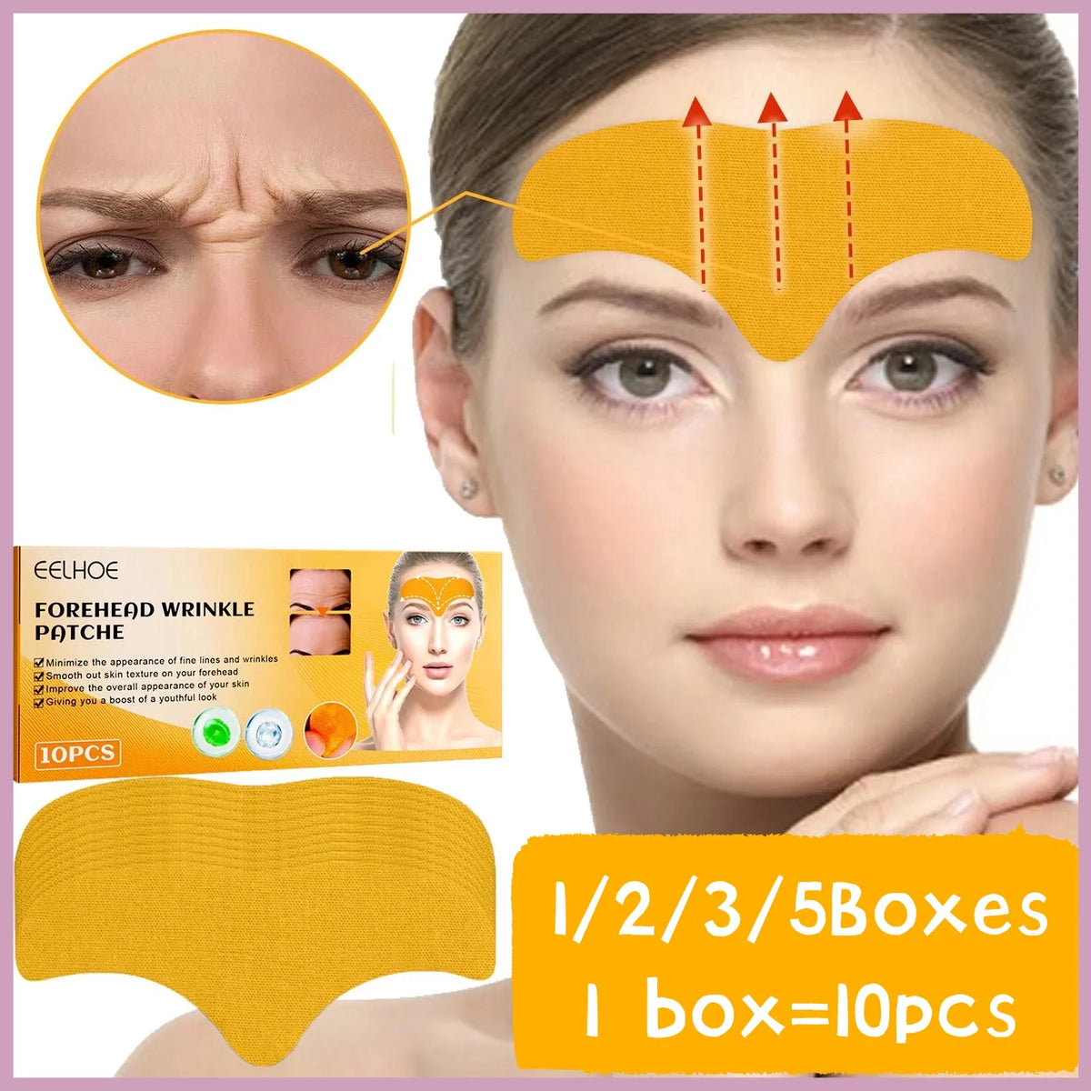 Forehead Wrinkle Patch Reduce Fine Lines Firming Smoothing Tighten