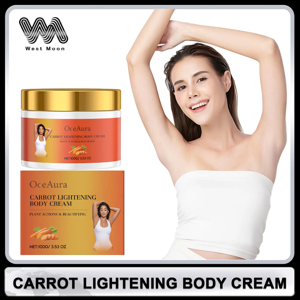 OceAura Carrot Body Cream – Brightening & Moisturizing Lotion