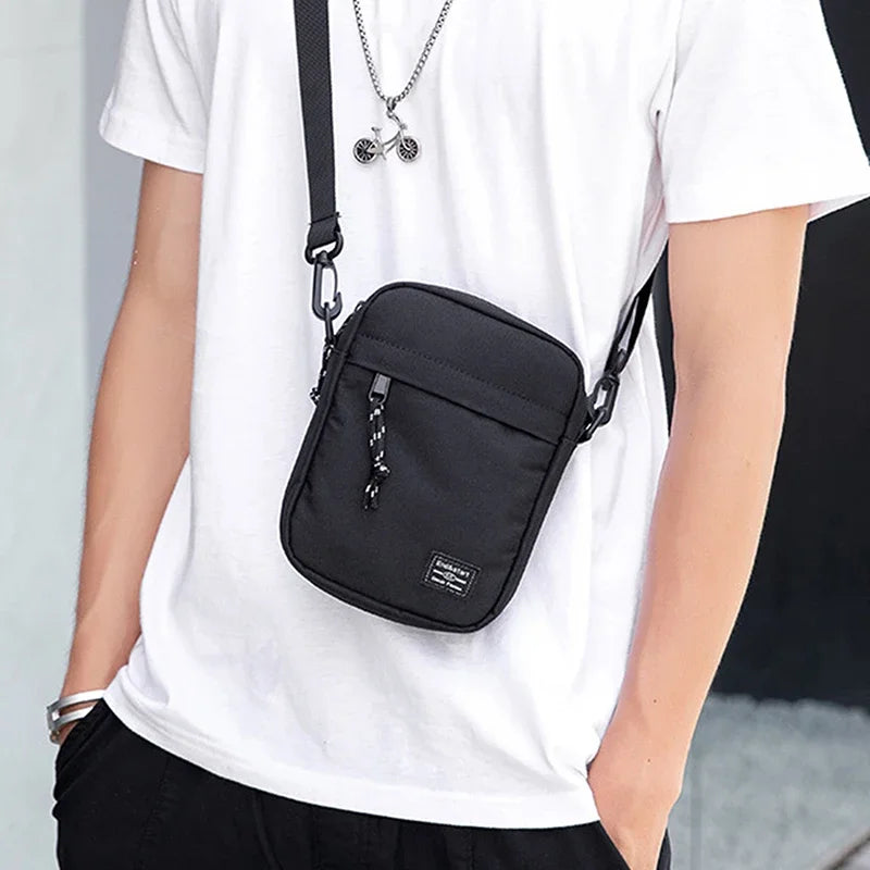 Oxford Crossbody Shoulder Bag – Casual Mini Satchel for Men & Women