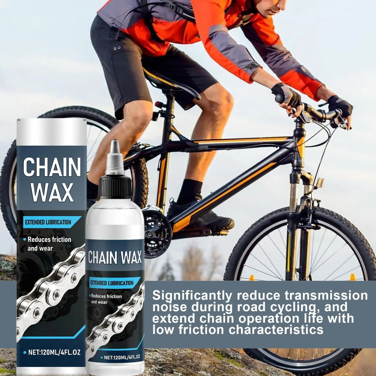 120ml Dry Wax Bike Chain Lube | Mountain & Road Bicycle