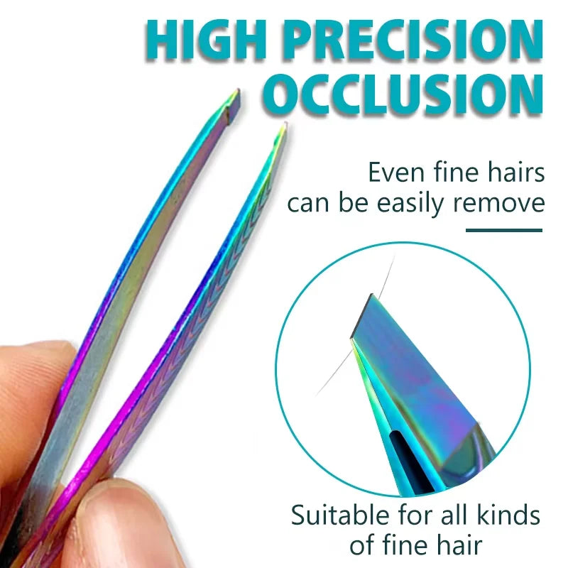 Professional Stainless Steel Tweezers – Eyebrow & Lash Tool