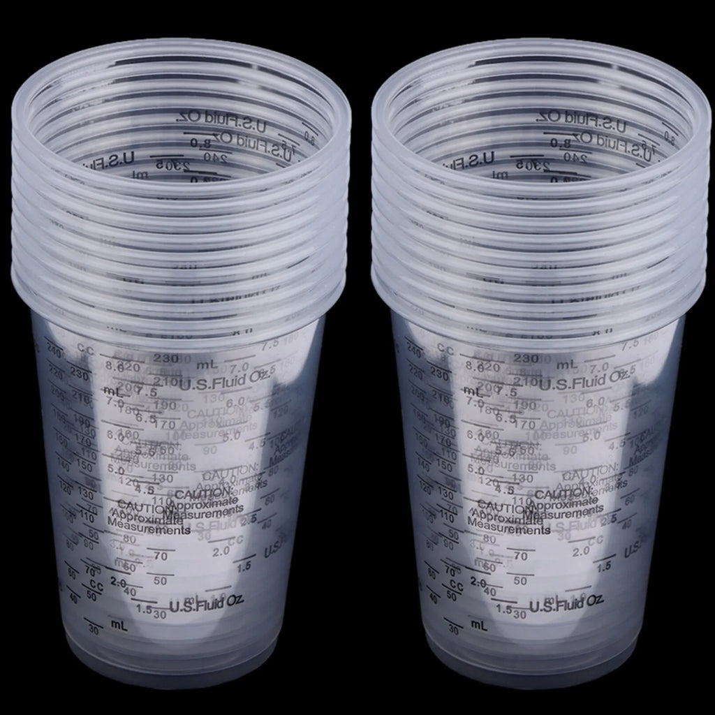 Disposable Plastic Measuring Cups Paint Mixing Precise Resin Cup Epoxy