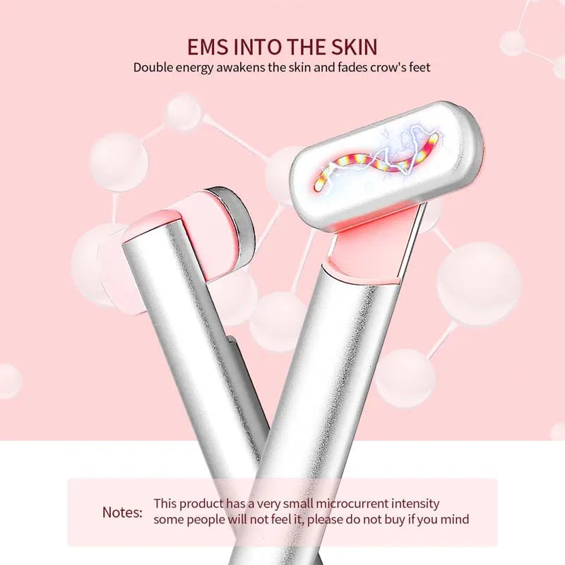 4-in-1 Red Light Therapy Wand | Microcurrent Facial Device