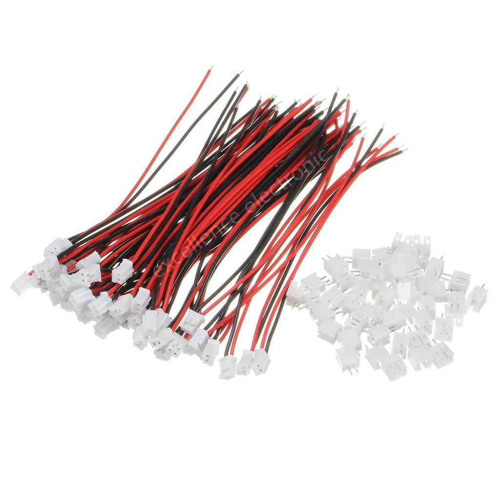 20 SETS Mini Micro JST 2 0 PH 2-Pin Connector Plug Wires Cables