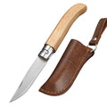 Folding Pocket Knife – 3CR13 Steel Blade & Wood Handle