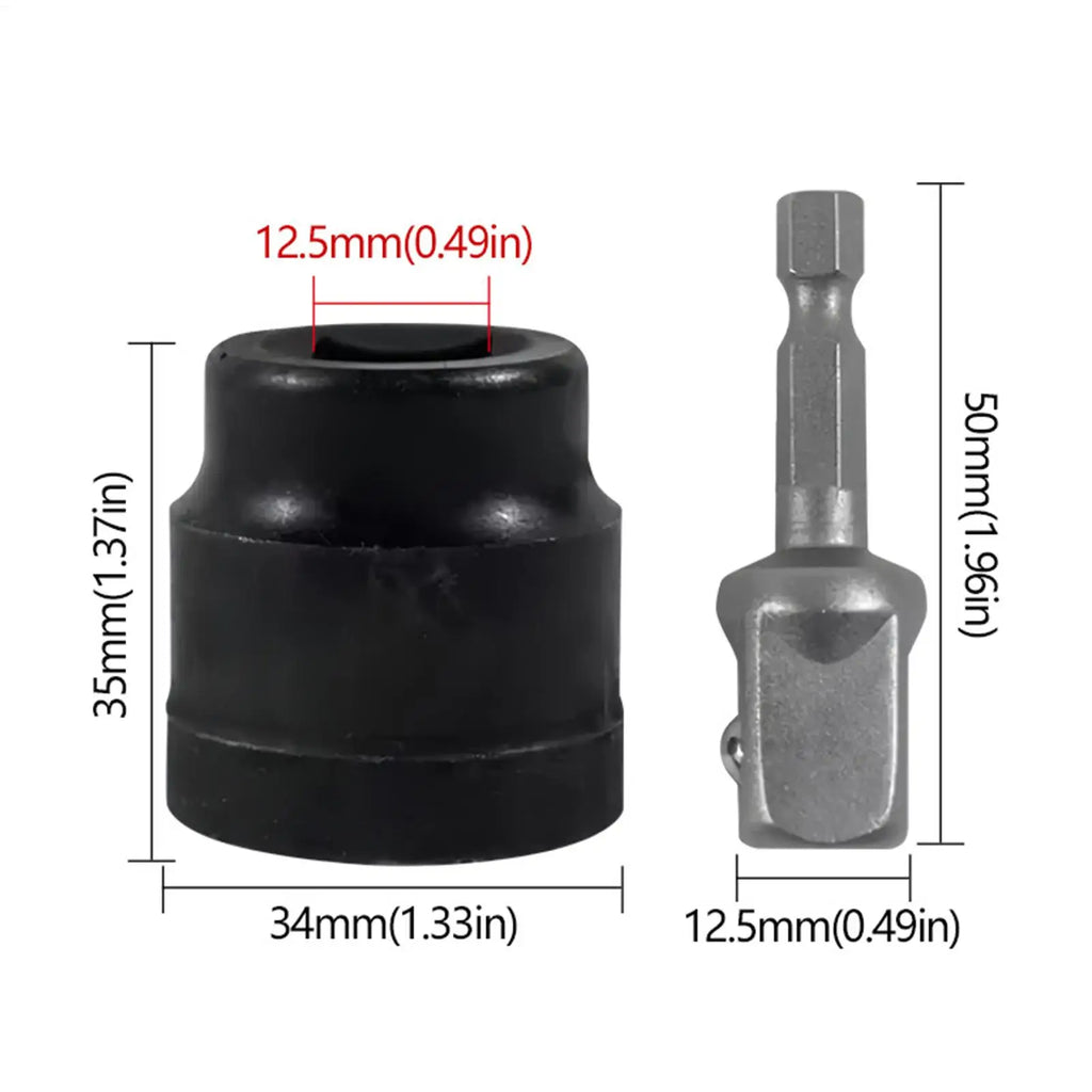 Car Jack Socket Drill Adapter Repair Heavy Duty Labour Saving Tool