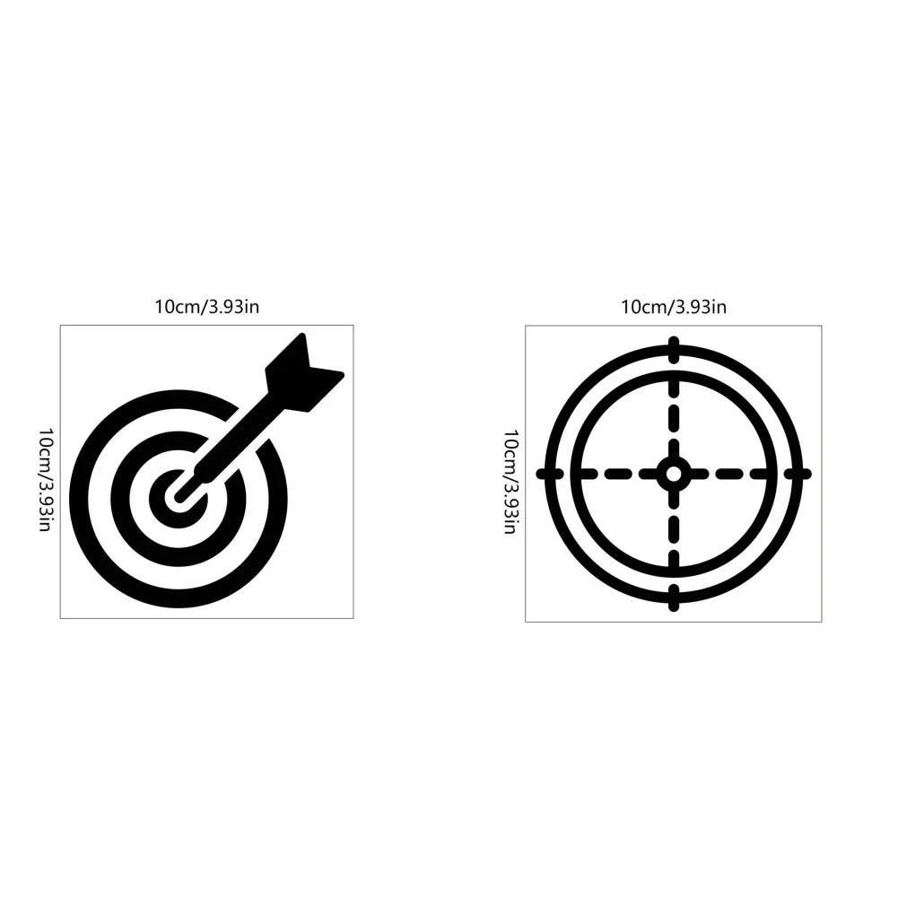 Creative Hit Target Toilet Stickers Funny Man Removable Bathroom