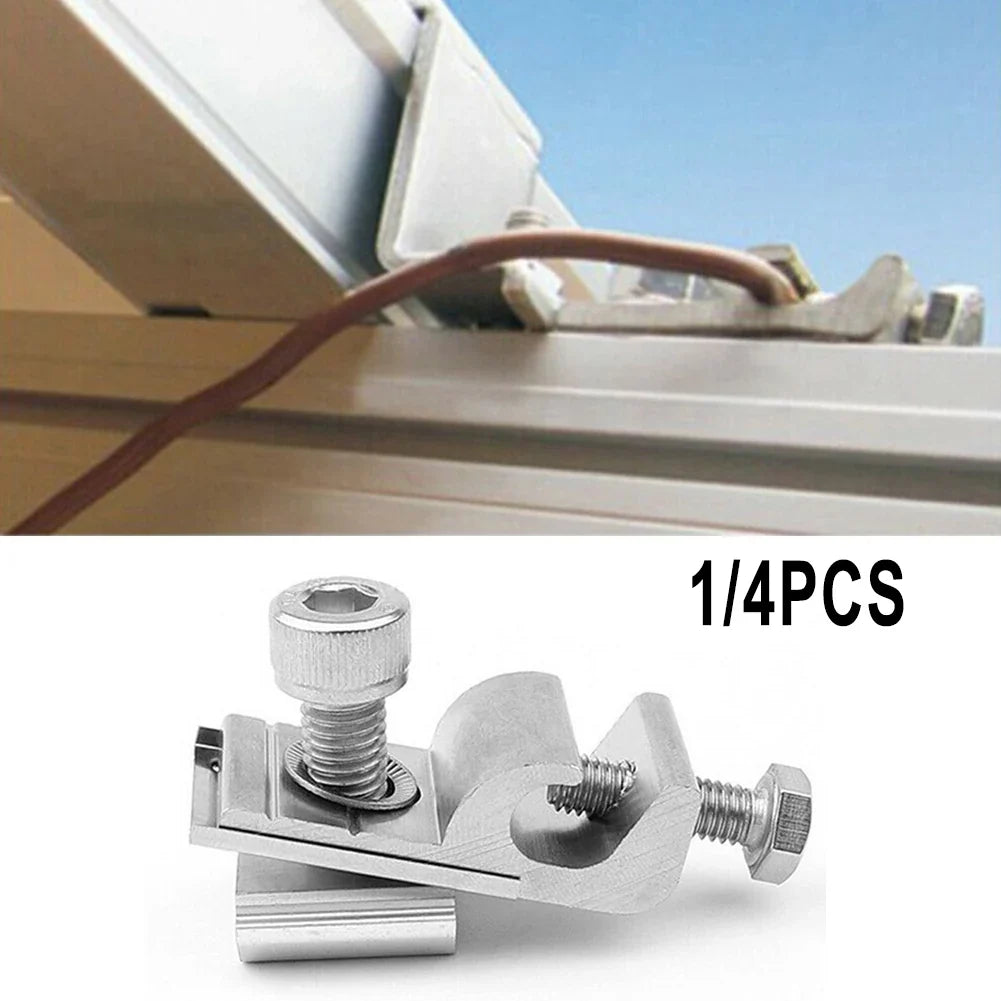Solar Panel Mounting Bracket Fixing Clips Ground Lugs Fasteners
