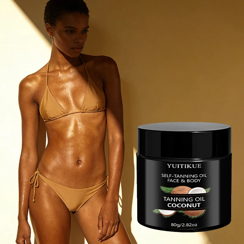 YUITIKUE Coconut Self-Tanning Oil – Natural Glow 80g