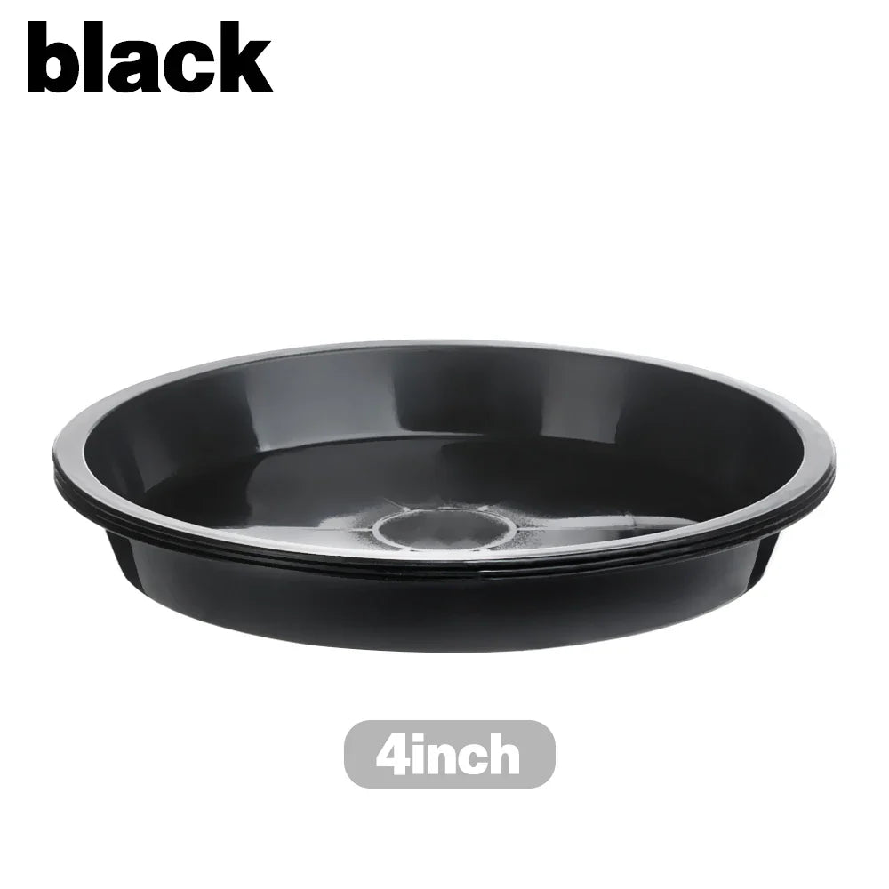 Round Shaped Plant Trays Durable Plastic Drip Heavy Duty Tray Saucers
