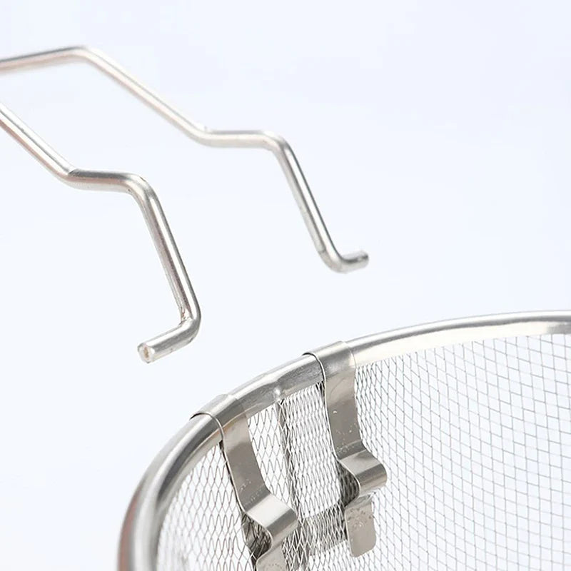 French Chip Frying Strainer Basket Stainless Steel Deep Fry Kitchen