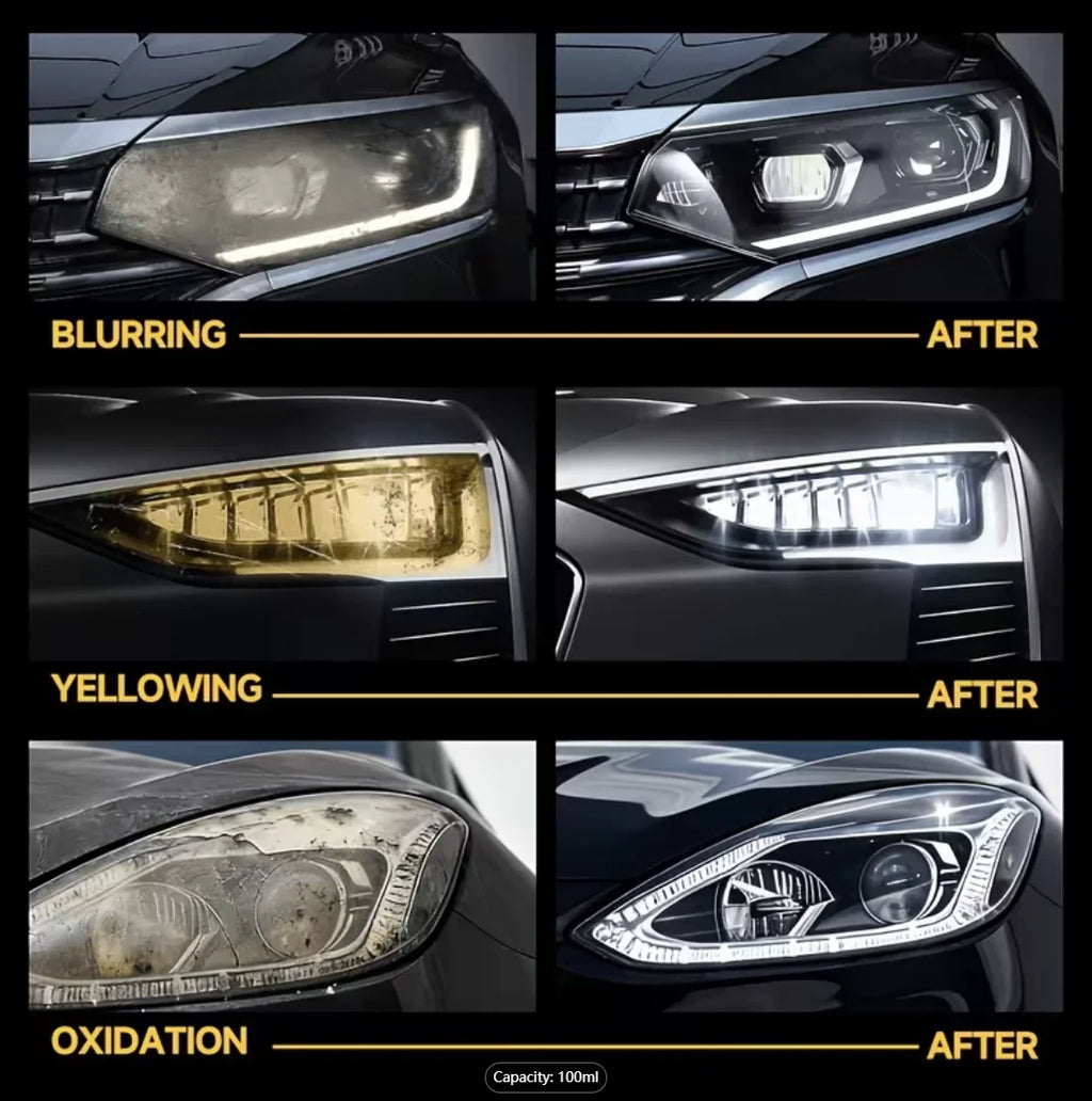 Headlight Restorer – Polish & Restore Clarity to Foggy Lenses