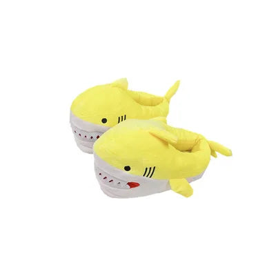 Shark Slippers for Women – Fluffy Faux Fur Indoor Slides