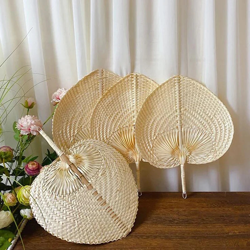 Handmade Bamboo Woven Hand Fan – Natural Summer Cooling Fan