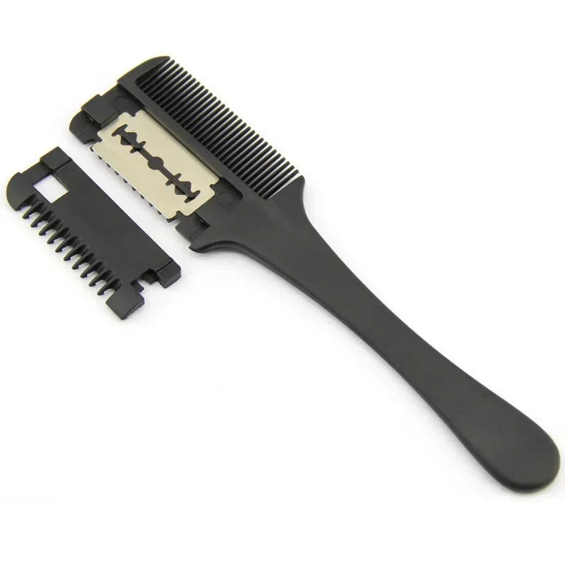 Double-Edge Hair Thinning Razor Comb – DIY Salon Tool