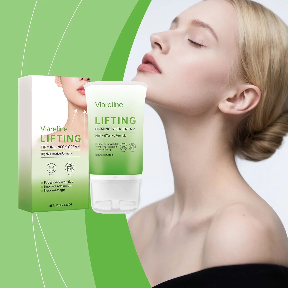 Viareline Firming Neck Cream – Lifting & Tightening 120g