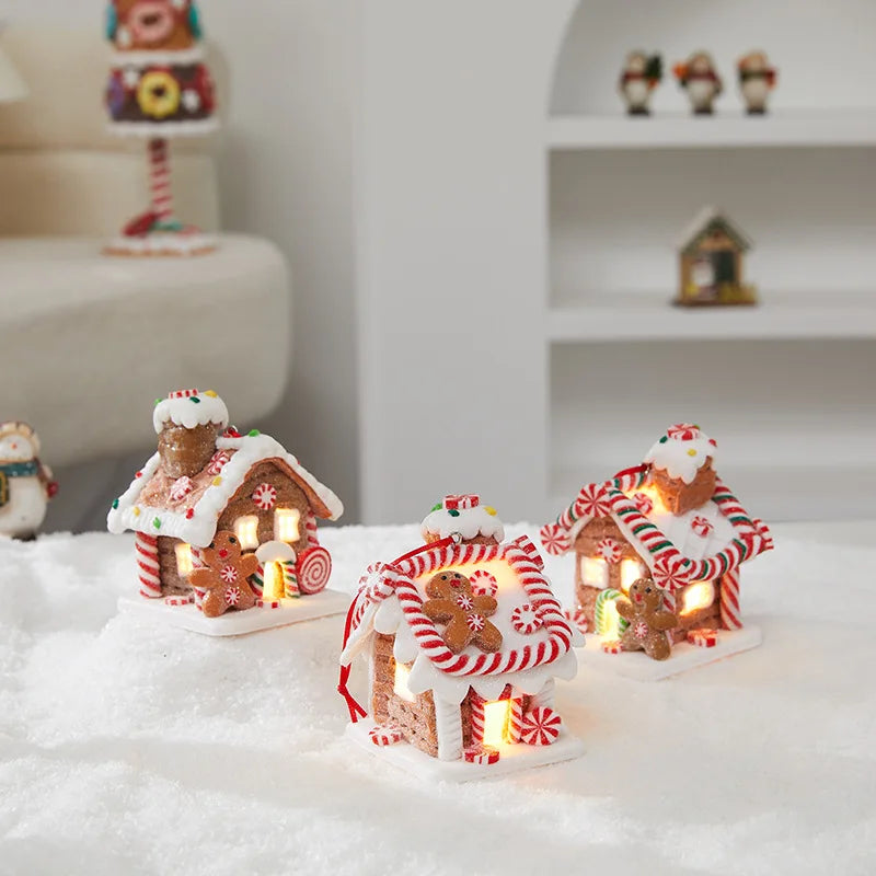 LED Gingerbread House Christmas Decoration | Glowing Ornament