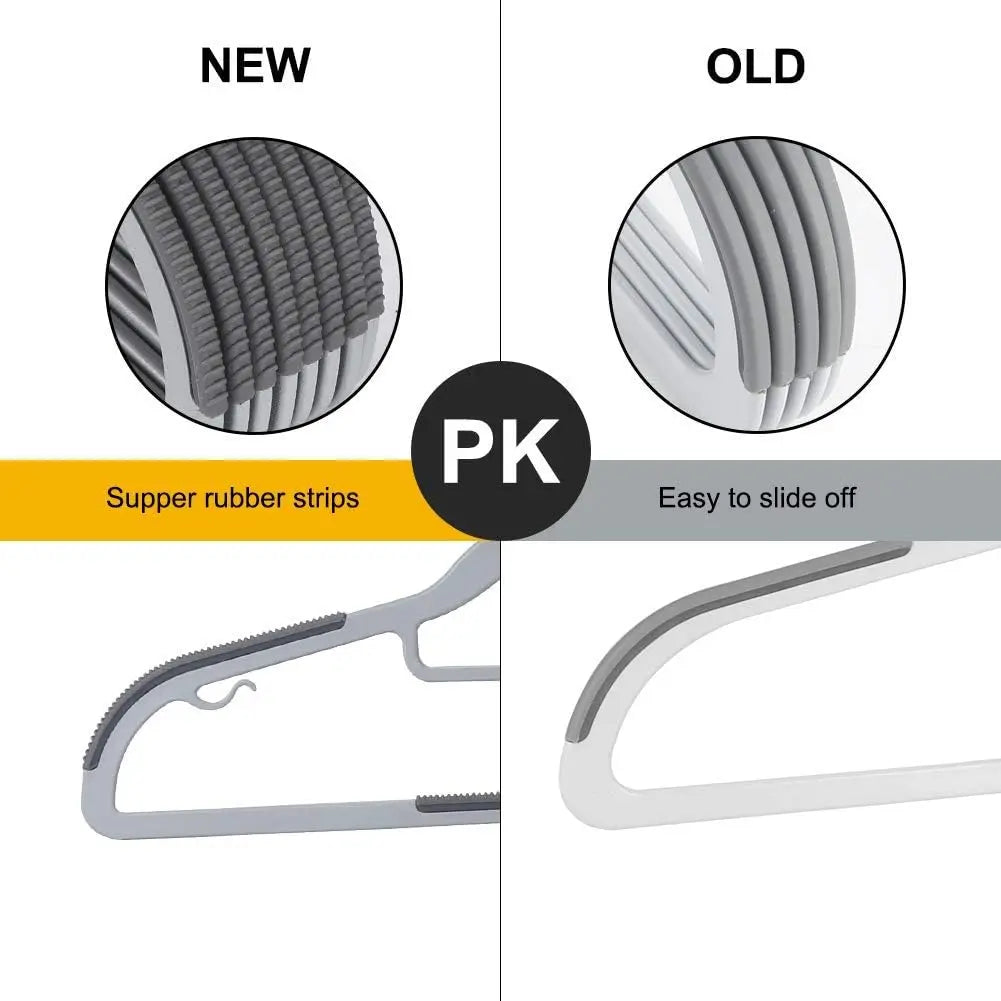 Space-Saving Non-Slip Slim Clothes Hangers | 360° Swivel Hook