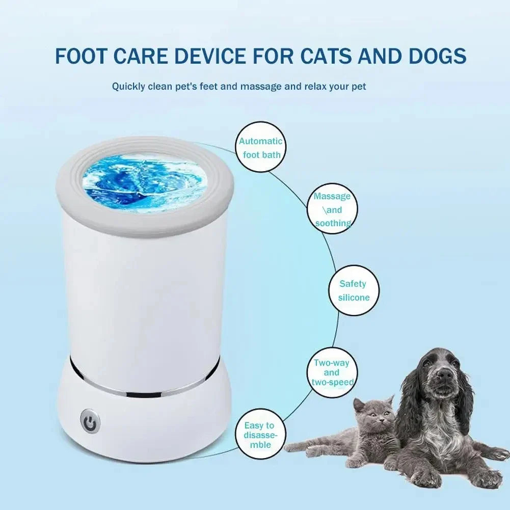 Electric Automatic Dog Paw Cleaner Cup | USB Rechargeable