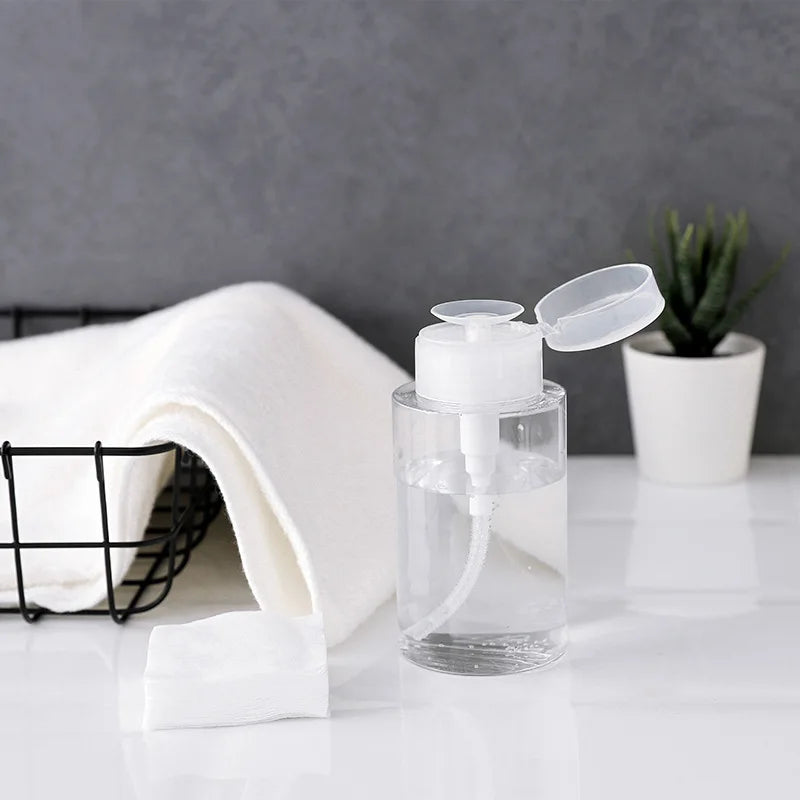 Refillable Press Pump Bottles 100/150/180ml | Nail & Makeup