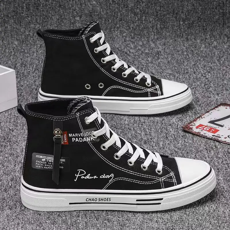 Men's Canvas Sneakers – Non-Slip Casual Lace-Up Sports Shoes