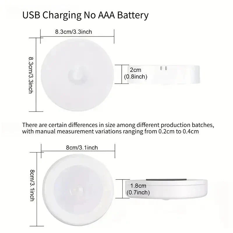 Wireless Motion Sensor LED Night Light – Bedroom & Staircase