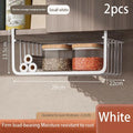 Iron Hanging Cabinet Basket Rack – Kitchen & Home Organizer