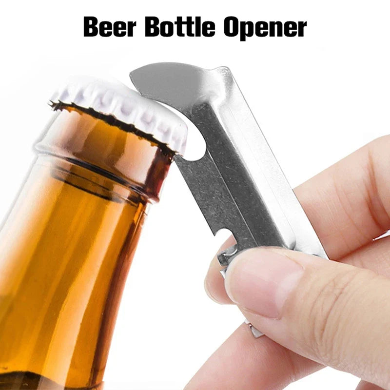 Foldable 2-in-1 Stainless Steel Multi-Tool Can Opener Utili-Key