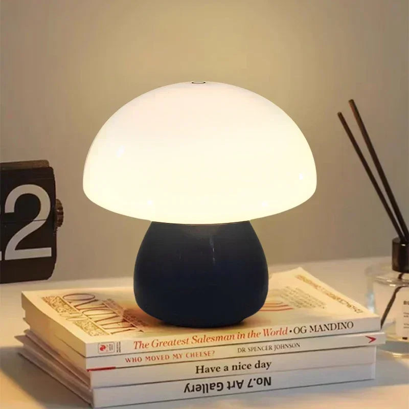 Mushroom Night Light Table Lamp | Touch Control LED Glow