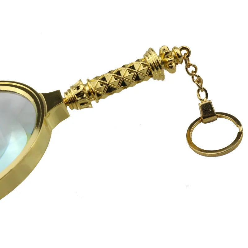 Gold Magnifying Glass Loupe – High Magnification & Keychain