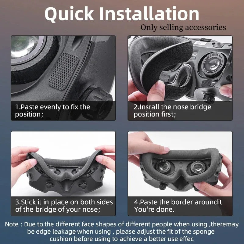 DJI Goggles 2 & Avata 2 Soft Foam Face Cushion Replacement Pad
