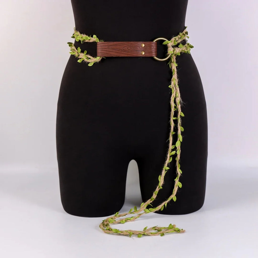 Medieval Long Knot Ring Belt Nordic Witch Rope Viking Revival Costume